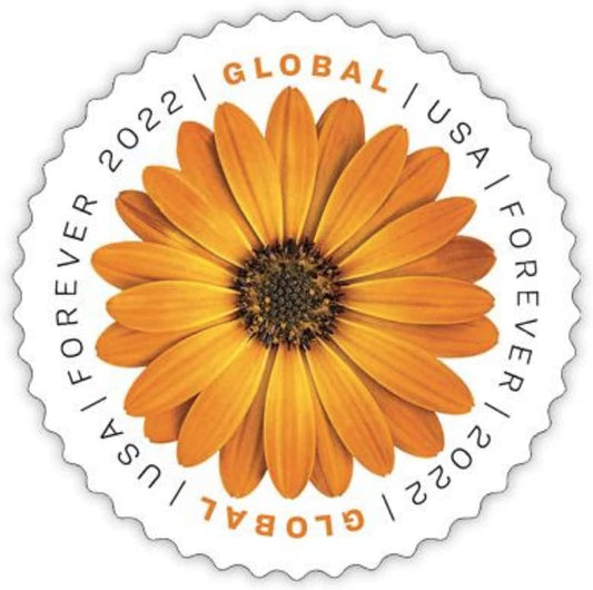 2022  Global African Daisy Stamps International 40pcs